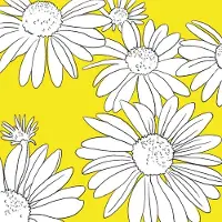 Ppd - Lunch servetten - Peggy yellow