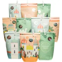 Markenlos Ramadan-kalender van papier - Doe-het-zelf - Vullzakjes voor kinderen en volwassenen - Bedrukte zakjes in pastelkleuren