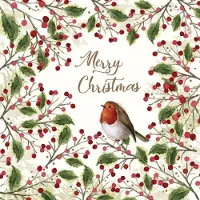 Ppd Cocktail servetten - Merry Bird - - 25x25 cm