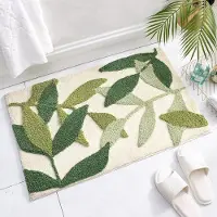 Famanu – Badmat antislip wasbaar microvezel pluizig zacht absorberend voor badkamer badkuip entree 45 x 65 cm
