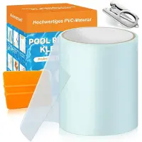 Famanu reparatieset voor zwembaden, voor onderwatergebruik - 10 x 150 cm, zelfklevend, PVC, waterdicht