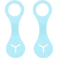 Famanu – Hondenpoepzakhouder - dispenser voor hondenriem - handsfree hondenpoepzakhouder - accessoires voor hondenriem (blauw - M)