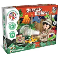 Science4you Jurassic World Explorer - Dinosaurus speelgoed voor jongens en meisjes van 4, 5, 6 jaar en ouder - Wetenschappelijke set met meer dan 14 experimenten en knutselwerkjes voor kinderen