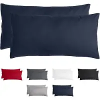 Famanu – Set van 2 Premium Kussenslopen cm - Superzachte Kussenhoes - 100% - Geborsteld Mikrovezel 90g/m² - Blauw