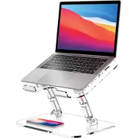 Famanu – Verstelbare opvouwbare laptopstandaard - draagbarecomputerstandaard voor laptop - compatibel met 10 tot 15,6 inch notebookcomputers