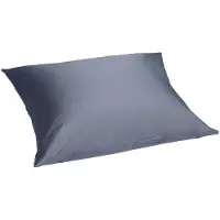 Yumeko Kussensloop Katoensatijn 70x90 Blauw - Eco, Bio & Fairtrade