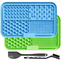 Famanu – Set van 2 slow feeder likmatten voor honden en katten, voor training en verzorging