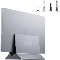 Famanu - Verticale laptopstandaard, bureaustandaard aluminium