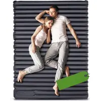 Markenlos – Luchtbed voor 2 personen - 203 x 152 x 46 cm - opblaasbaar - inclusief pomp - extra dik - waterdicht