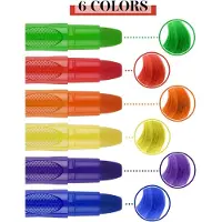 Famanu - Set van 6 tijdelijke haarkleurmarkers, wasbare haarverf voor kinderen en volwassenen – Multicolor
