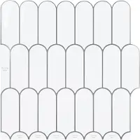 vidaXL Veer Tegel 20 st Wit Grijs 30 x 30 cm Polyurethaan en PET
