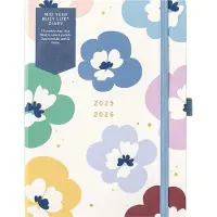 Famanu - B Dagboek – A5 Mid-Year Academisch Dagboek – Busy Life Weekly Journal – 25 Aug – Aug 26 – Bloemenprint Cover – Levensplanner met...