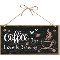 Famanu – Houten koffie wandbord – Coffee is Always a Good Idea – Handgemaakt