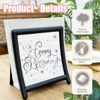 Famanu - Happy Birthday Servetten – 40 stuks – Witte Gelamineerde Servetten met Zilveren Print