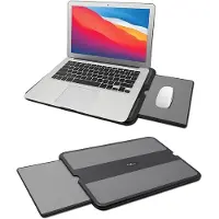 Famanu - Laptopbureau met intrekbare muislade – antislip en hittebestendig – draagbaar voor kantoor en reizen