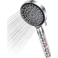 Famanu – Handdouche met filter, waterbesparend 7,5 l/min, 6 straalsoorten, anti-kalk voor hard water