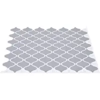 vidaXL Lanturn Tegel 50 st Grijs 27 x 27 cm Polyurethaan en PET