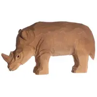 Wudimals - Houten figuur neushoorn - K-PLAY