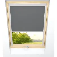 Time4blinds - Dakraam Rolgordijn - Breedte 780mm, Hoogte 1032mm - Compatibel met Velux, Compatibel met Fakro - Verduisterend Rolgordijn, Thermisch Rolgordijn, Zonwering voor Dakramen - Antraciet