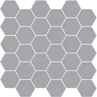 vidaXL Hexagon Tegel 20 st Grijs 30 x 30 cm Polyurethaan en PET