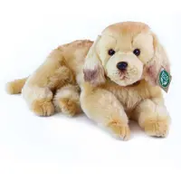 Rappa ECO knuffel hond Golden Retriever 32 cm - realistische knuffel van recyclede PET flessen - bruin