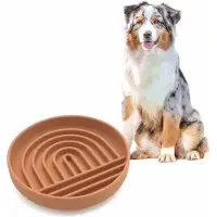 Famanu – Slow feeder hondenbak en likmat - moderne siliconen puzzelvoerbak - helpt langzaam eten en beter kauwen - vermindert schrokken - BPA-vrij - flexibel en vaatwasmachinebestendig