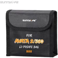 Sunnylife LiPo Safe Bag voor DJI Avata 2 / 360 - 3 accu's
