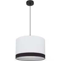 Globo Hanglamp wit metalen plafondlamp woonkamer modern hanglamp wit eettafel, zwart, 1x E27, DxH 38x120 cm