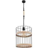 Globo Lighting LED-hanglamp, pendellamp, eetkamerlamp, dimbaar, zwart metaal, D 35 cm