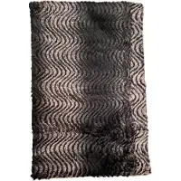 AWR Fashionable Fleece Dames Sjaal / Thermo Scarf | Ronde Warme Sjaal - Zwart-Wit