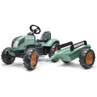Falk Tractor Farm Lander Set Vintage Groen met Aanhanger 3-7 Jaar - 60% Gerecycled Plastic