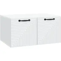 vidaXL Wandmontage TV-kast Wit 59,5 x 41 x 30 cm Bewerkt hout