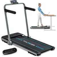 Thunder IMPACT SILVER Loopband – Opvouwbare Treadmill voor Thuis Fitness en Cardio Training – Bluetooth App, Speakers en Afstandsbediening – Max 130 kg