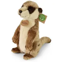 Rappa ECO knuffel stokstaartje 24 cm - realistische knuffel van recyclede PET flessen - bruin