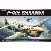 ACADEMY Modelbouwpakket Vliegtuigen - 12468 Curtiss P-40E Warhawk WWII - Amerikaans Propellervliegtuig Plastic - 1:72 - Modelbouw