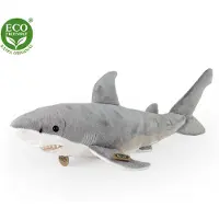 Rappa Eco Friendly Serie - Knuffel Haai - 51 cm - Grijs - Gerecycled PET