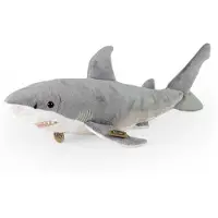 Rappa Eco Friendly Serie - Knuffel Haai - 51 cm - Grijs - Gerecycled PET