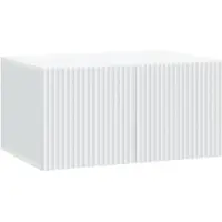 vidaXL Wandmontage TV-kast Wit 59,5 x 41 x 30 cm Bewerkt hout
