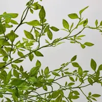 Famanu - 3 stuks kunstplanten takken 110 cm groene eucalyptus kunstplanten stammen faux groenery bladeren voor vazenvullers bruiloft tuin thuis decoratie