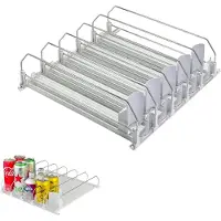 Famanu – Automatische koelkast blikjesdispenser met 5 rijen, geschikt voor ca. 25 blikjes