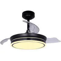 CristalRecord Ceiling Fan 85-065-46-180 Black 45 W Ø 92 cm
