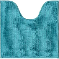 Famanu – Badmat en wc-mat set - hoogpolig - ca. cm - 100% katoen - groen - comfortabel en absorberend - geschikt voor badkamer en toilet - antislip onderzijde