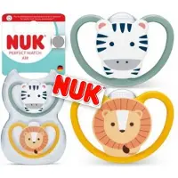 Nuk Perfect Match Air fopspenen(zebra/ leeuw)- 18-36 maanden