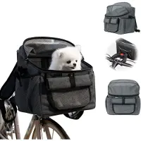 Markenlos – Opvouwbare fietsmand voor huisdieren, wasbaar en ideaal voor camping en outdoor