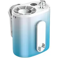 VHV -Draagbare Taille Ventilator met Klem - Oplaadbare Handsfree Nekventilator met 3600mAh Accu - Krachtige USB Ventilator met 1-100 Snelheden voor Bouwplaats en Kamperen - Wit