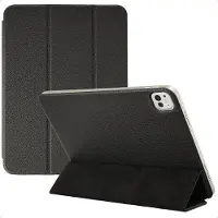 Accezz Leather Trifold Bookcase voor de Apple iPad Pro 13 (2025) M5 / (2024) M4 - Zwart