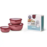 Mepal - Multikom Cirqula vershouddoos set - 350 + 750 + 1250 ml - Rond - Vivid mauve