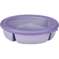 Mepal - Multikom Cirqula vershouddoos - 3-vaks bento bowl - 250 ml. 250 ml & 500 ml - Rond - Vivid lilac