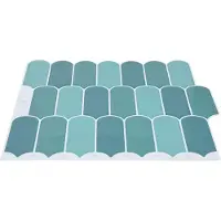vidaXL Veer Tegel 10 st Blauw 30 x 30 cm Polyurethaan en PET