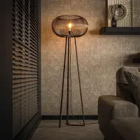 Hoyz vloerlamp 3-poot copper twist kleurig